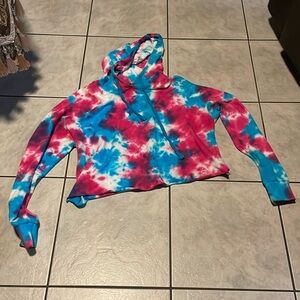 Women’s tie-dye rue21 hooded sweatshirt size small